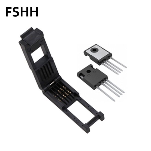 Clamshell TO247 test socket TO-247-4L Aging test sockets TO3P Crystal Triode Socket