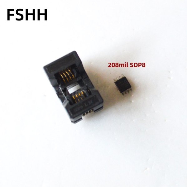 Push-Pull SOP8 test socket 208mil Wide Body SOP8 SOIC8 socket adapter 1.27mm Pitch