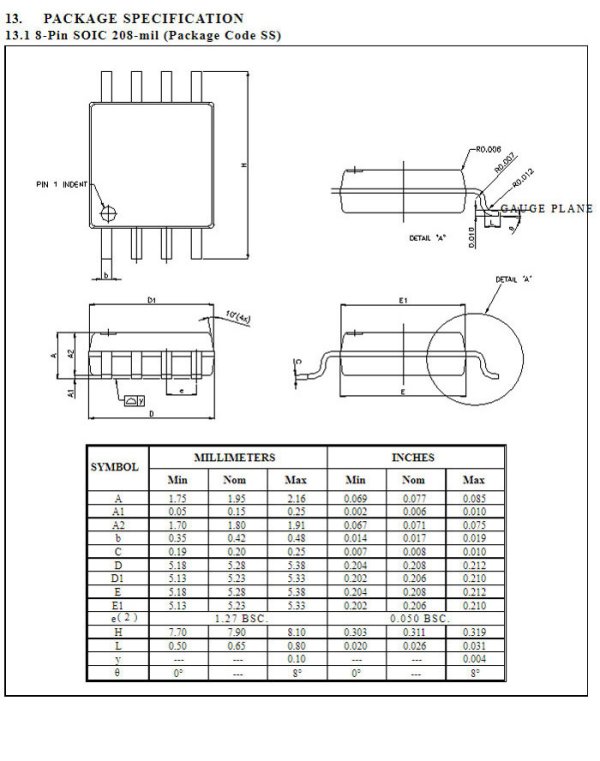 Push-Pull SOP8 test socket 208mil Wide Body SOP8 SOIC8 socket adapter 1.27mm Pitch - Image 8