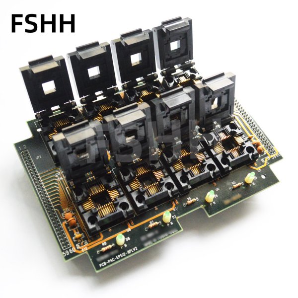 PCB-PAC-EP1M-8PLV2 PCB-PAC-EP512-8PLV2 Programming Module 8pcs PLCC32 test socket in 1 adapter - Image 2