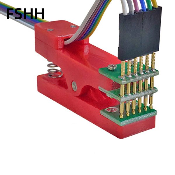 customized clip Clamp Fixture Pitch 1.25mm Test stand PCB fixture Probe pogo pin Download Program Burn 2pin 3pin 4pin 5pin - Image 3