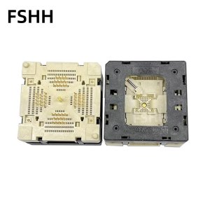 Clamshell QFN52 WSON52 DFN52 MLF52 adapter test socket 0.5mm Pitch 8mmX8mm size(790-62052-101T)