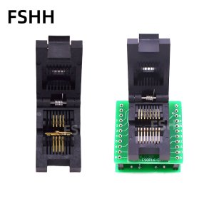 Clamshell ESOP8 ESOP16 test socket 150mil SOP8 SOP16 programmer adapter 1.27mm Pitch