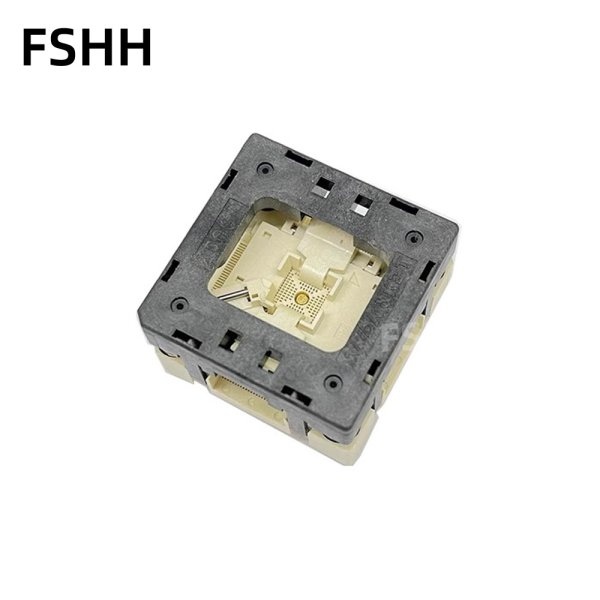 Clamshell QFN52 WSON52 DFN52 MLF52 adapter test socket 0.5mm Pitch 8mmX8mm size(790-62052-101T) - Image 2