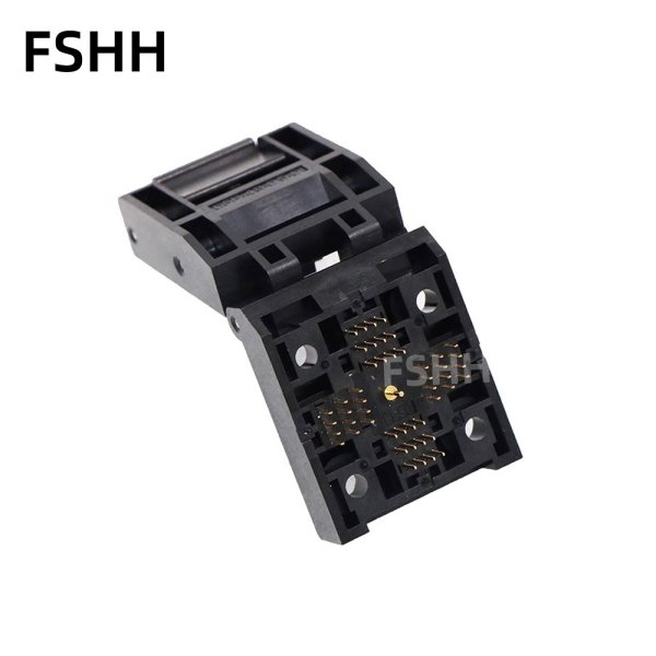 GND QFP48 QFP64 QFP80 QFP100 QFP128 test socket 0.4mm 0.5mm - Image 2