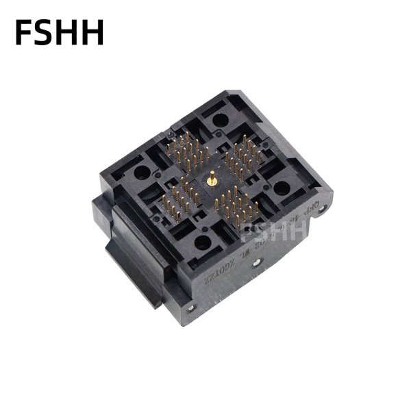 GND QFP48 QFP64 QFP80 QFP100 QFP128 test socket 0.4mm 0.5mm - Image 3
