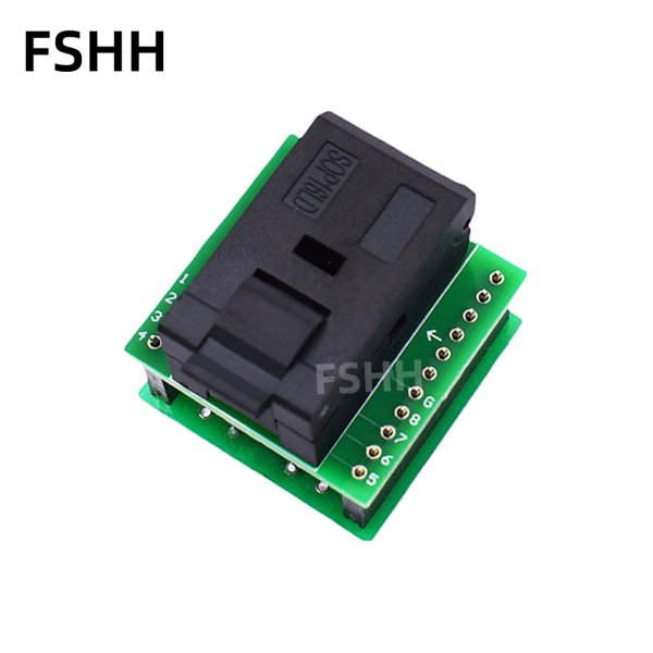 Clamshell ESOP8 ESOP16 test socket 150mil SOP8 SOP16 programmer adapter 1.27mm Pitch - Image 2