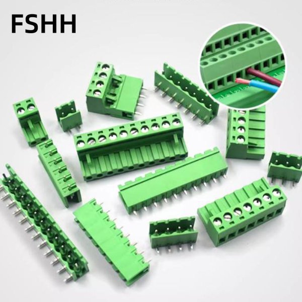 KF2EDGK 5.08mm pull-out terminal block pcb connector 2P/3/4/5/10/12Pin straight pin bent pin socket