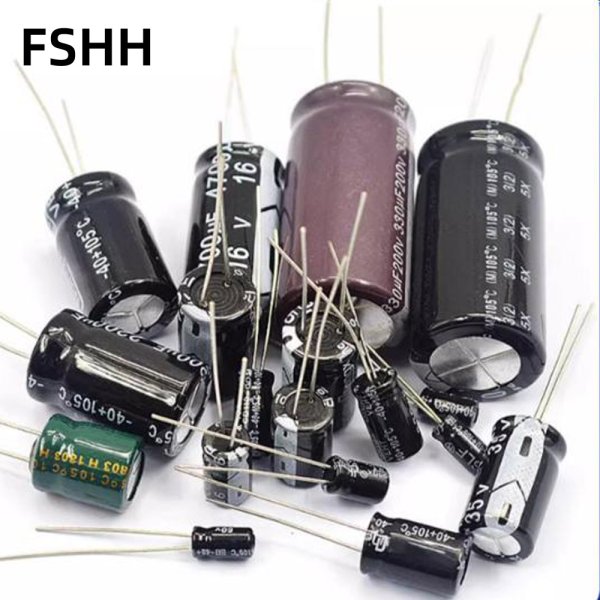 Plug-in Aluminum Electrolytic Capacitors High Frequency Capacitors 25/35/50v/10uF47/100/220uf470/2200uF - Image 2