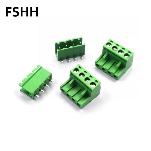 KF2EDGK 5.08mm pull-out terminal block pcb connector 2P/3/4/5/10/12Pin straight pin bent pin socket - Image 3