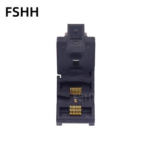 Clamshell SSOP16 SSOP28 Adapter GND Burn-in Test Socket Pitch 0.65mm Size 4.4mm 6.4mm