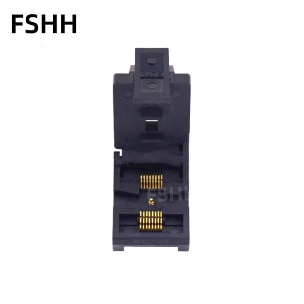 Clamshell SSOP16 SSOP28 Adapter GND Burn-in Test Socket Pitch 0.65mm Size 4.4mm 6.4mm