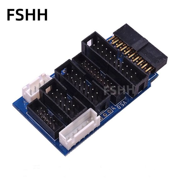 JLINK adapter PCB accessories Multiple functions Support JTAG to SWD JLINK v8 v9 v10 v11 emulator adapter socket pcb+connecting cable Convert stm32 - Image 3