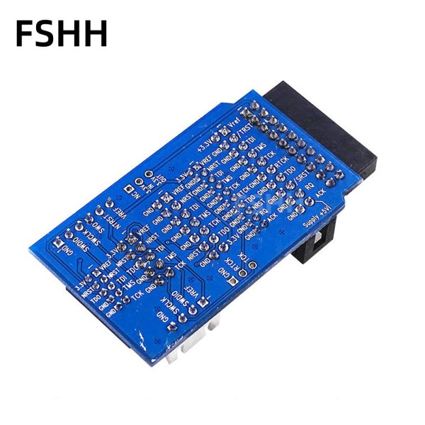 JLINK adapter PCB accessories Multiple functions Support JTAG to SWD JLINK v8 v9 v10 v11 emulator adapter socket pcb+connecting cable Convert stm32 - Image 4