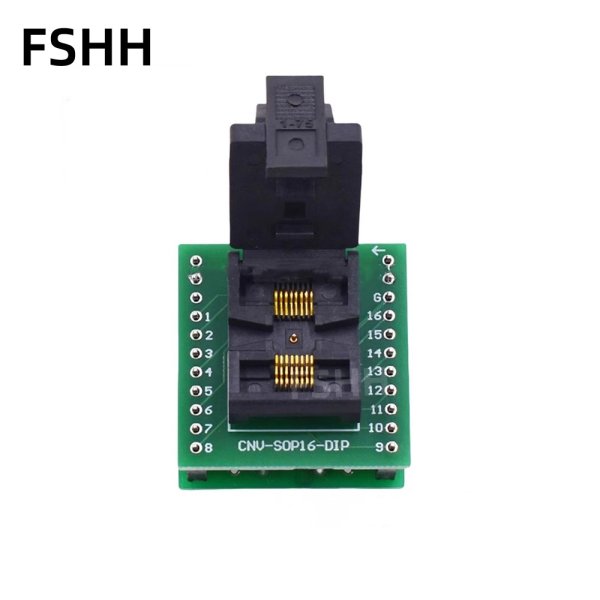 Clamshell SSOP16 SSOP28 Adapter GND Burn-in Test Socket Pitch 0.65mm Size 4.4mm 6.4mm - Image 2