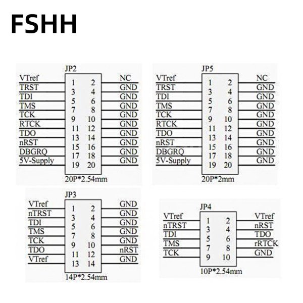 JLINK adapter PCB accessories Multiple functions Support JTAG to SWD JLINK v8 v9 v10 v11 emulator adapter socket pcb+connecting cable Convert stm32 - Image 5